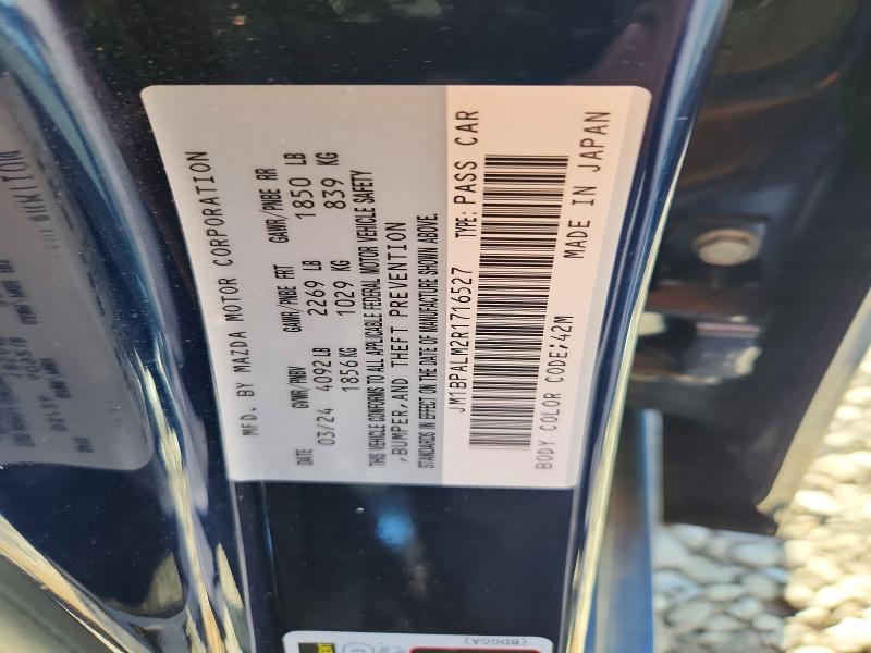Продаж на аукціоні авто 2024 Mazda 3, vin: JM1BPALM2R1716527, номер лоту: 57896296