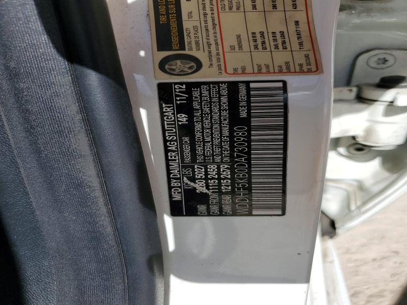 Aukcja sprzedaży 2013 Mercedes-benz E, vin: WDDHF5KB0DA730980, numer aukcji: 57372956