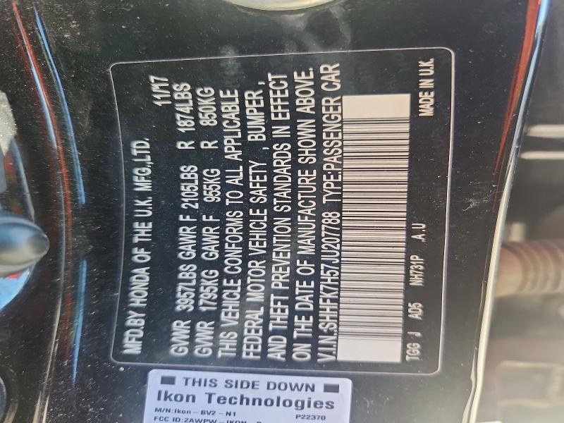 Aukcja sprzedaży 2018 Honda Civic, vin: SHHFK7H57JU207788, numer aukcji: 56189446