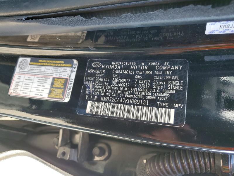Продаж на аукціоні авто 2019 Hyundai Tucson, vin: KM8J2CA47KU889131, номер лоту: 54443546