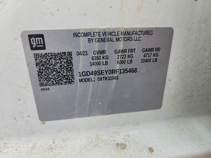 Aukcja sprzedaży 2024 Gmc Sierra, vin: 1GD49SEY0RF135468, numer aukcji: 56939416