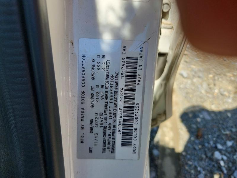 57620106 :رقم المزاد ، JM1BM1W33E1144874 vin ، 2014 Mazda 3 مزاد بيع
