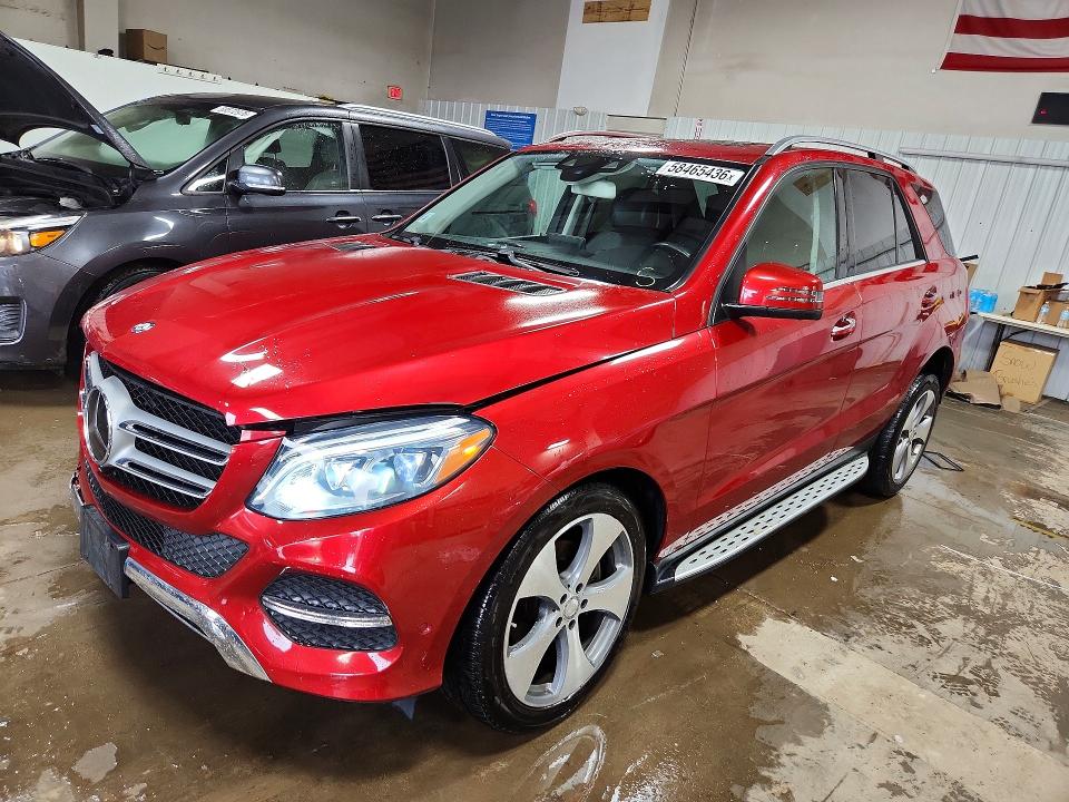 58465436 :رقم المزاد ، 4JGDA5HB0GA601569 vin ، 2016 Mercedes-benz Gle مزاد بيع