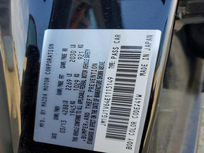 Aukcja sprzedaży 2014 Mazda 6, vin: JM1GJ1V64E1115149, numer aukcji: 57558026