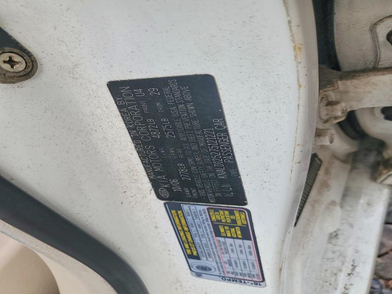 Aukcja sprzedaży 2007 Kia Amanti, vin: KNALD125275121221, numer aukcji: 57077516