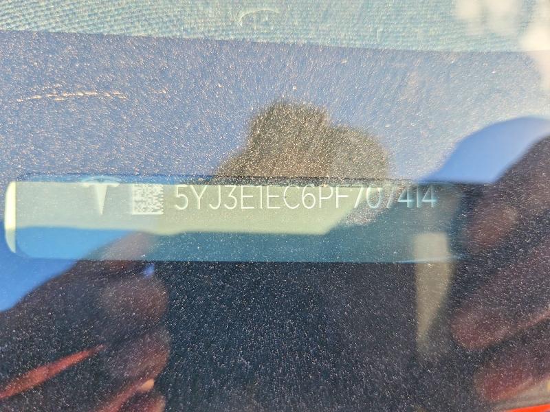 58647776 :رقم المزاد ، 5YJ3E1EC6PF707414 vin ، 2023 Tesla Model 3 مزاد بيع