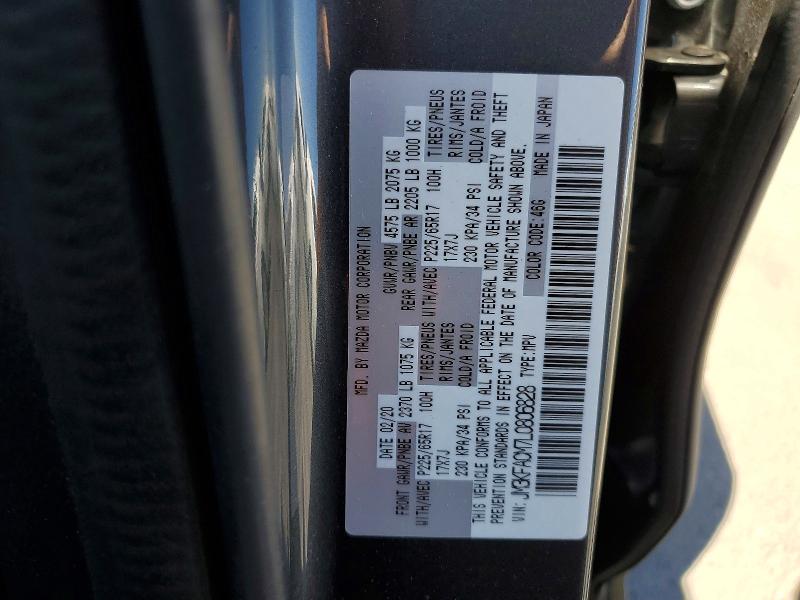 56302606 :رقم المزاد ، JM3KFACM7L0806828 vin ، 2020 Mazda Cx-5 مزاد بيع