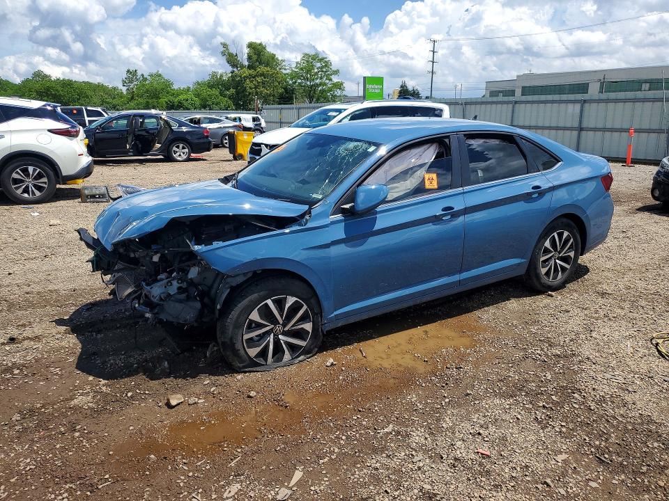 2025 Volkswagen Jetta მანქანა იყიდება აუქციონზე, vin: 3VW5X7BU0SM040456, აუქციონის ნომერი: 55621856