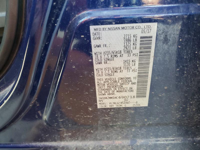 Aukcja sprzedaży 2017 Nissan Pathfinder, vin: 5N1DR2MM1HC690718, numer aukcji: 58330536
