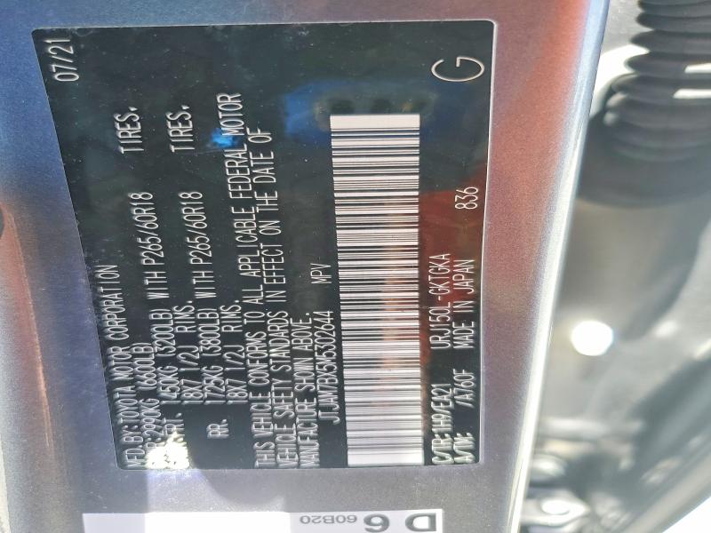 Auction sale of the 2021 Lexus Gx 460, vin: JTJAM7BX5M5302644, lot number: 50470566