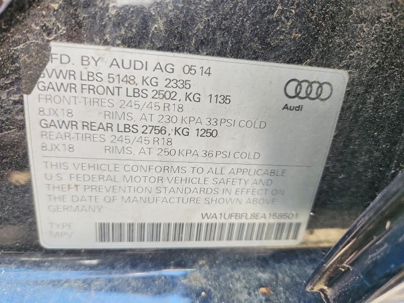 Aukcja sprzedaży 2014 Audi A4 Allroad, vin: WA1UFBFL8EA158501, numer aukcji: 57781626