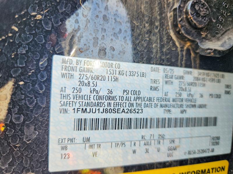Продаж на аукціоні авто 2025 Ford Expedition, vin: 1FMJU1J80SEA26523, номер лоту: 57258616