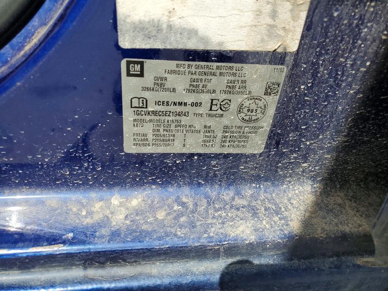 Продаж на аукціоні авто 2014 Chevrolet Silverado, vin: 1GCVKREC5EZ194843, номер лоту: 56049496