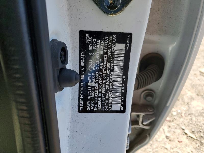 Aukcja sprzedaży 2021 Honda Civic, vin: SHHFK7H60MU402399, numer aukcji: 55364926