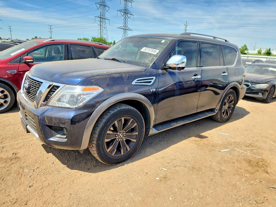 53757846 :رقم المزاد ، JN8AY2NC7J9555394 vin ، 2018 Nissan Armada مزاد بيع
