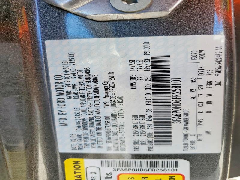 Продажа на аукционе авто 2015 Ford Fusion, vin: 3FA6P0HD6FR258101, номер лота: 55831496