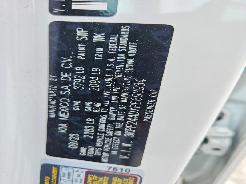 Aukcja sprzedaży 2023 Kia Forte, vin: 3KPF24ADXPE693934, numer aukcji: 56804096