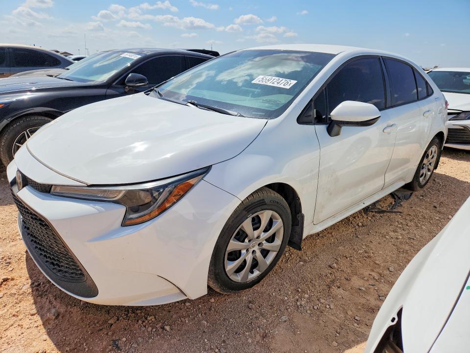 55912476 :رقم المزاد ، 5YFEPMAE8NP316312 vin ، 2022 Toyota Corolla مزاد بيع