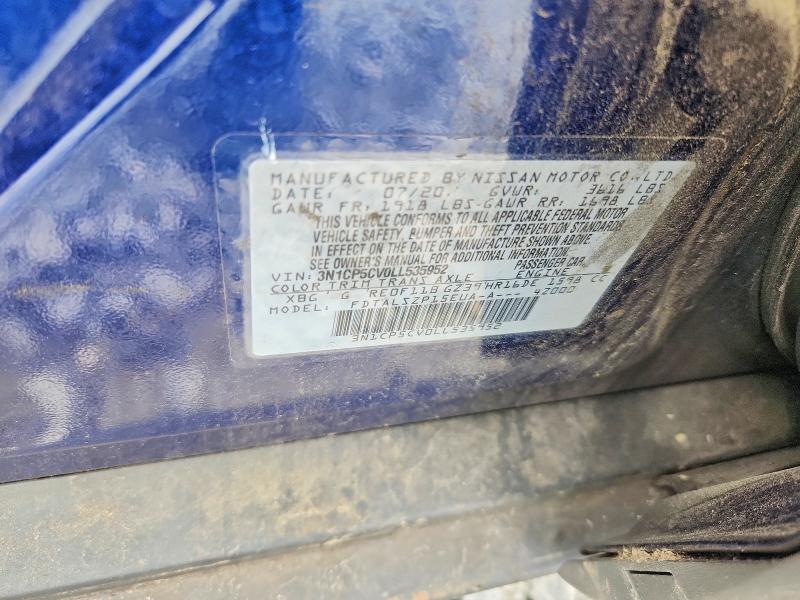 Продаж на аукціоні авто 2020 Nissan Kicks, vin: 3N1CP5CV0LL535952, номер лоту: 56751746