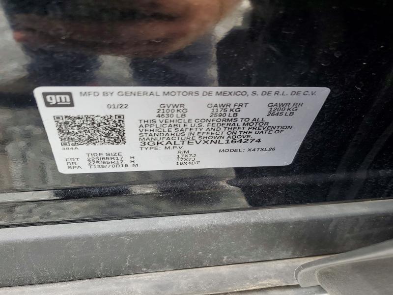 2022 Gmc Terrain მანქანა იყიდება აუქციონზე, vin: 3GKALTEVXNL164274, აუქციონის ნომერი: 53173226