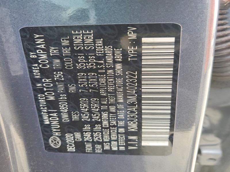 Продажа на аукционе авто 2021 Hyundai Tucson, vin: KM8J3CAL3MU402322, номер лота: 56974576