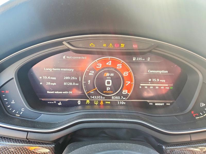 Продажа на аукционе авто 2019 Audi S5, vin: WAUR4AF53KA025537, номер лота: 58449126