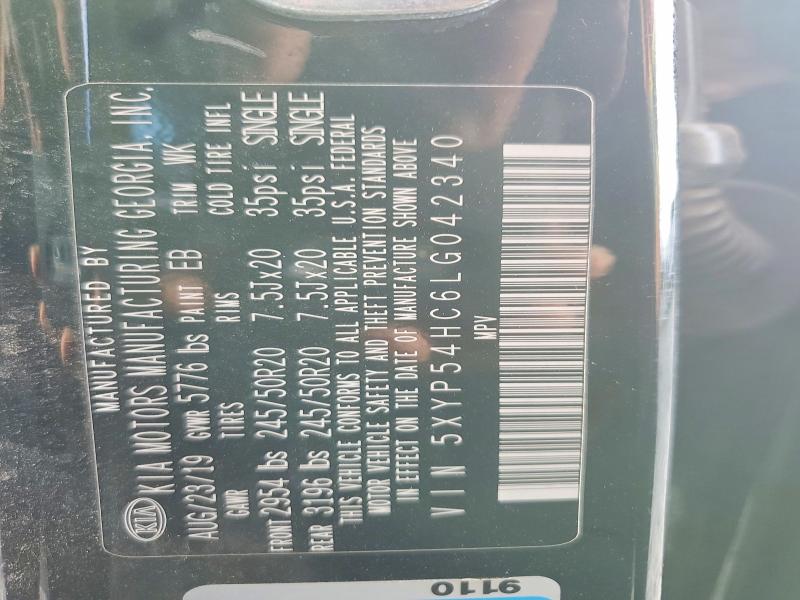 Продажа на аукционе авто 2020 Kia Telluride, vin: 5XYP54HC6LG042340, номер лота: 58445096