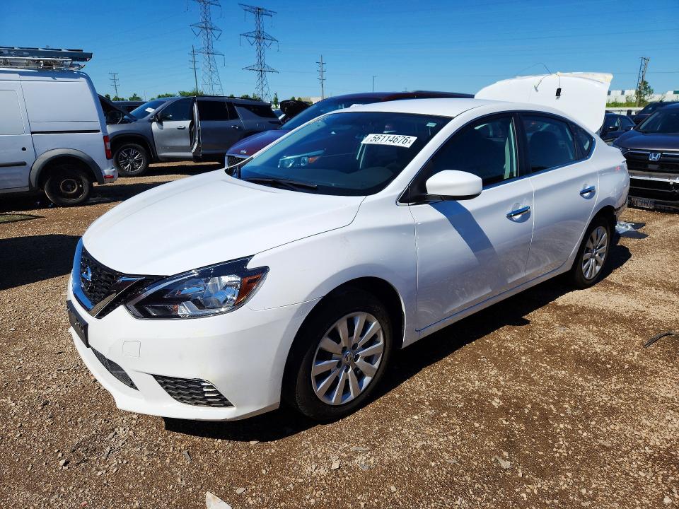 2019 Nissan Sentra მანქანა იყიდება აუქციონზე, vin: 3N1AB7AP6KY266315, აუქციონის ნომერი: 56114676