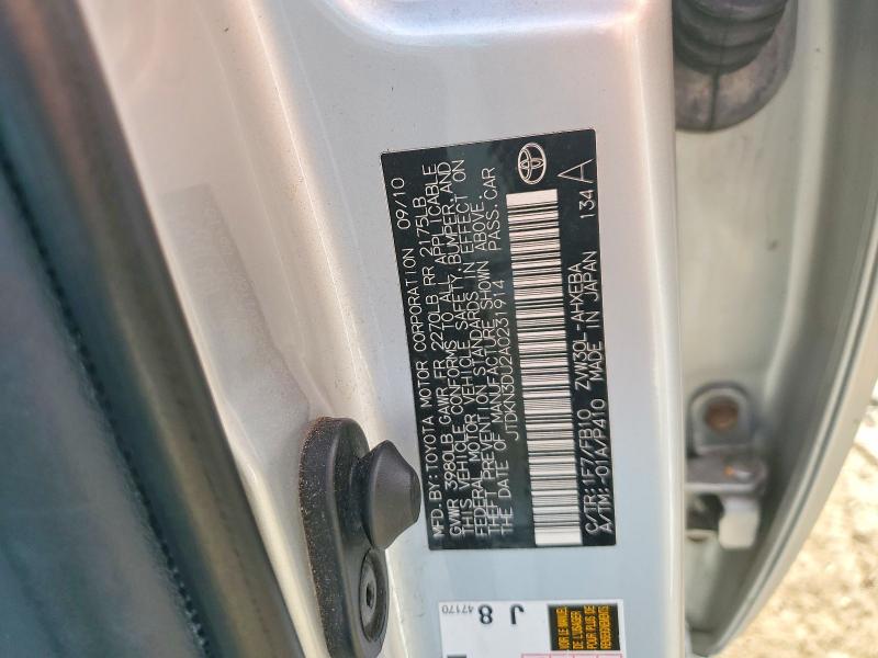 Продаж на аукціоні авто 2010 Toyota Prius, vin: JTDKN3DU2A0231914, номер лоту: 56261246
