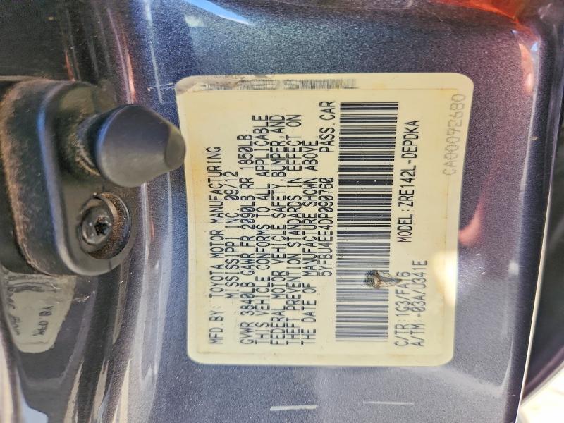 Продажа на аукционе авто 2013 Toyota Corolla, vin: 5YFBU4EE4DP090760, номер лота: 56667686