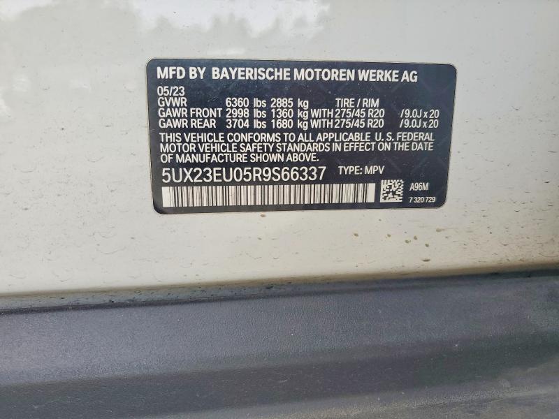 Aukcja sprzedaży 2024 Bmw X5, vin: 5UX23EU05R9S66337, numer aukcji: 58310906