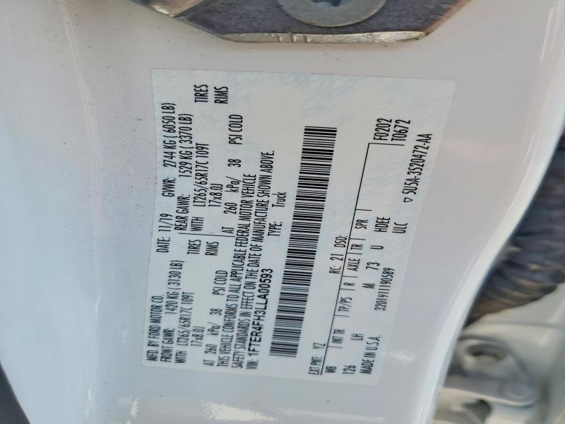 Продажа на аукционе авто 2020 Ford Ranger, vin: 1FTER4FH3LLA00593, номер лота: 56328246