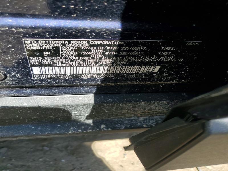 56030836 :رقم المزاد ، JTMRWRFV0SJ066414 vin ، 2025 Toyota Rav4 Hybrid مزاد بيع