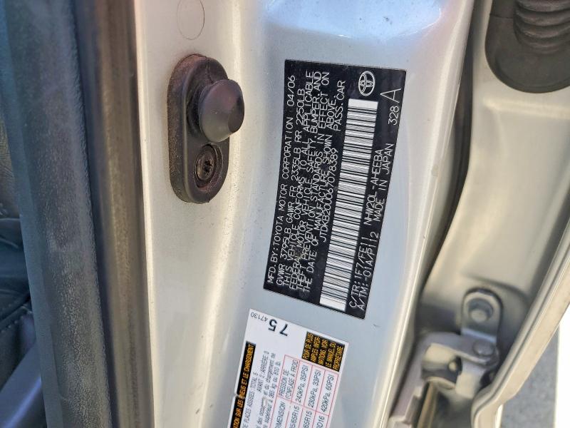 56281016 :رقم المزاد ، JTDKB20U067078389 vin ، 2006 Toyota Prius مزاد بيع
