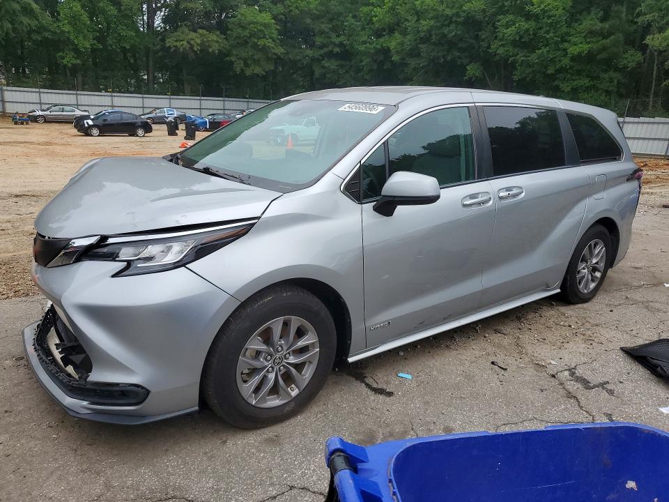 Auction sale of the 2021 Toyota Sienna, vin: 5TDKRKEC1MS065469, lot number: 54560996