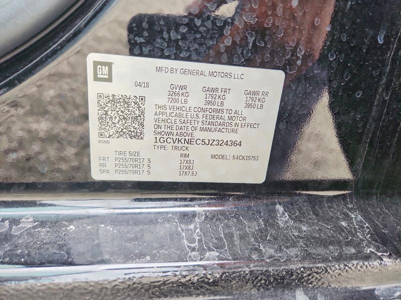 Aukcja sprzedaży 2018 Chevrolet Silverado, vin: 1GCVKNEC5JZ324364, numer aukcji: 55310566