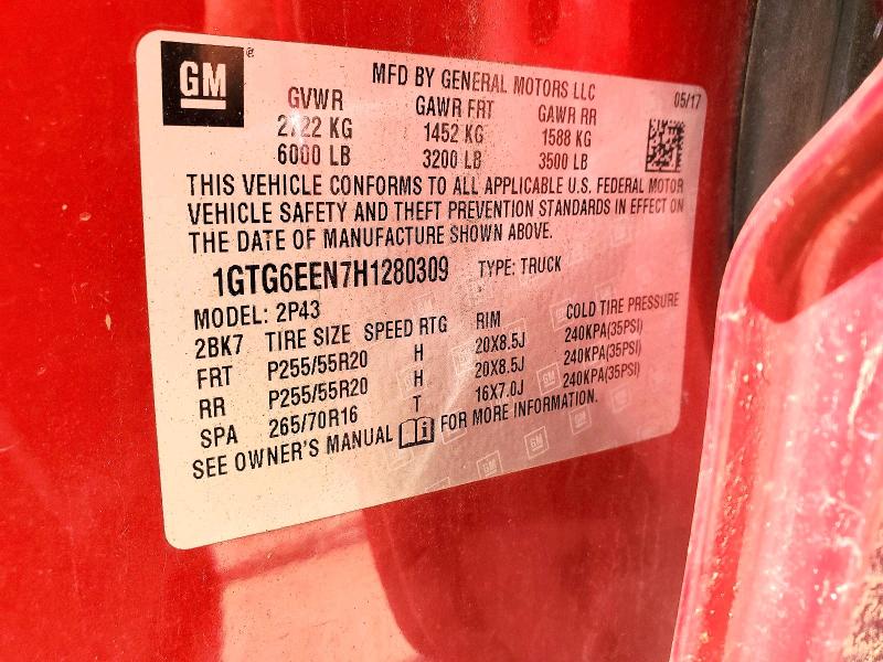 Продаж на аукціоні авто 2017 Gmc Canyon, vin: 1GTG6EEN7H1280309, номер лоту: 55528186