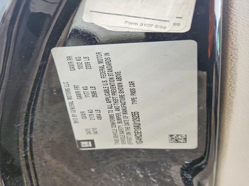 58782566 :رقم المزاد ، 1G4HC5E19AU129255 vin ، 2010 Buick Lucerne مزاد بيع