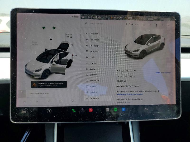 Продаж на аукціоні авто 2020 Tesla Model Y, vin: 5YJYGDEE9LF034292, номер лоту: 47883046