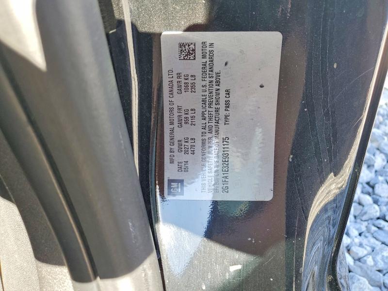 58876826 :رقم المزاد ، 2G1FA1E32E9311175 vin ، 2014 Chevrolet Camaro مزاد بيع