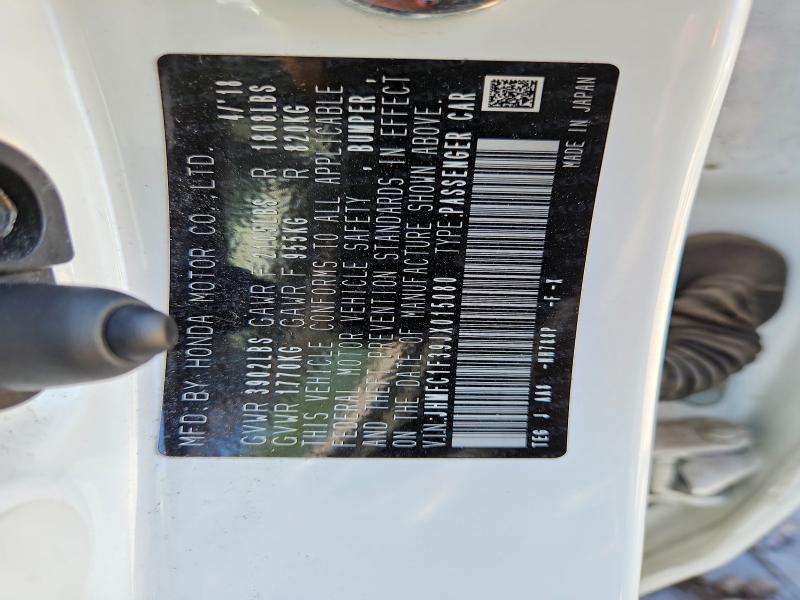 56092846 :رقم المزاد ، JHMFC1F39JX015080 vin ، 2018 Honda Civic مزاد بيع