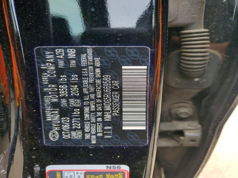 58558976 :رقم المزاد ، KMHLM4DG5RU669589 vin ، 2024 Hyundai Elantra مزاد بيع