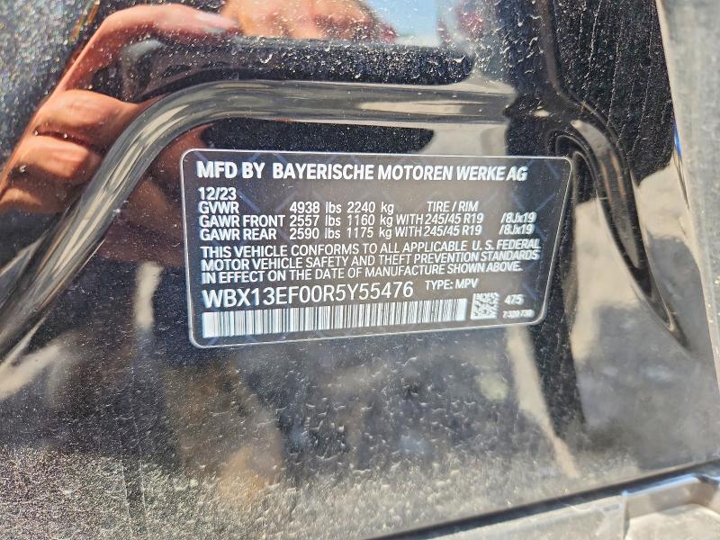2024 Bmw X1 მანქანა იყიდება აუქციონზე, vin: WBX13EF00R5Y55476, აუქციონის ნომერი: 56262186