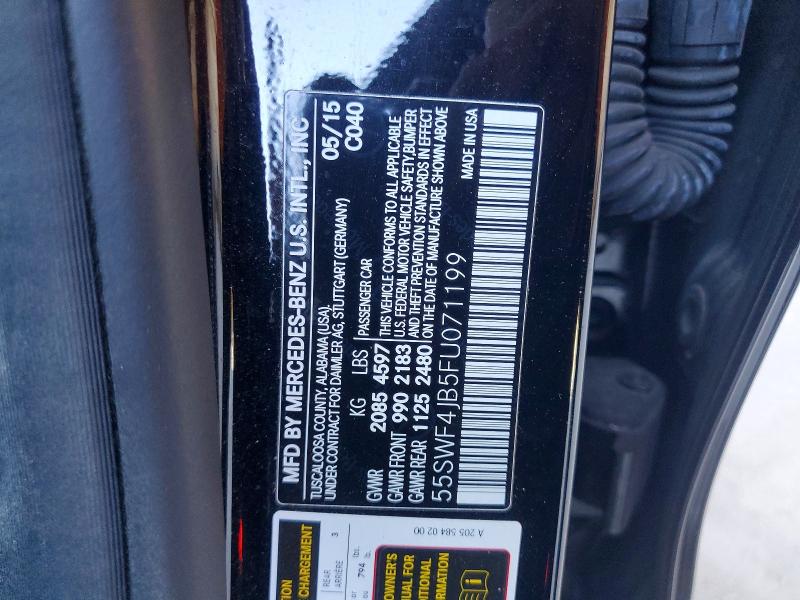 Aukcja sprzedaży 2015 Mercedes-benz C, vin: 55SWF4JB5FU071199, numer aukcji: 56614416