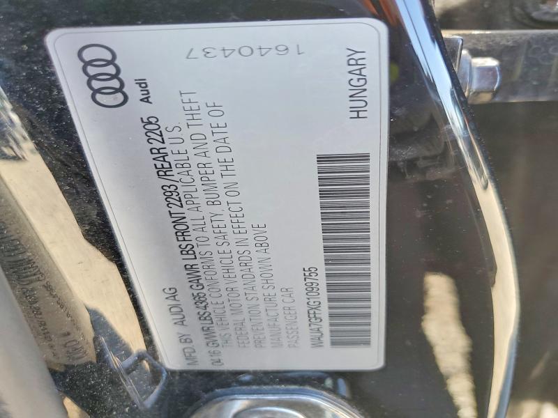 Aukcja sprzedaży 2016 Audi A3, vin: WAUA7GFFXG1099755, numer aukcji: 58327646