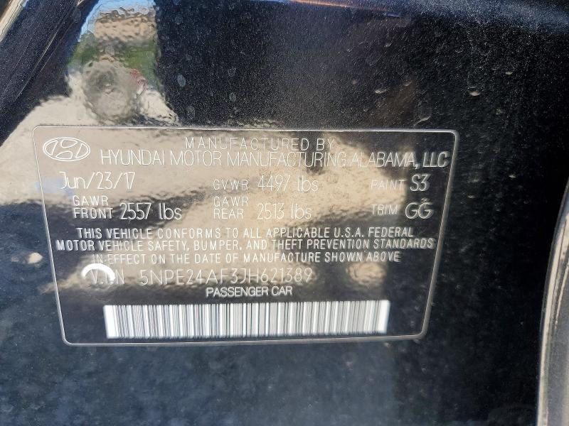 Aukcja sprzedaży 2018 Hyundai Sonata, vin: 5NPE24AF3JH621389, numer aukcji: 56983436