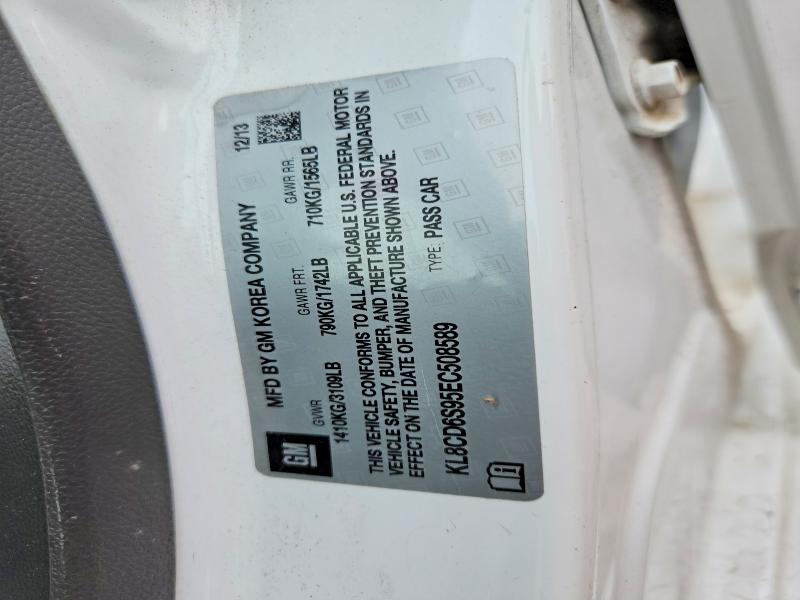 Продажа на аукционе авто 2014 Chevrolet Spark, vin: KL8CD6S95EC508589, номер лота: 58306426