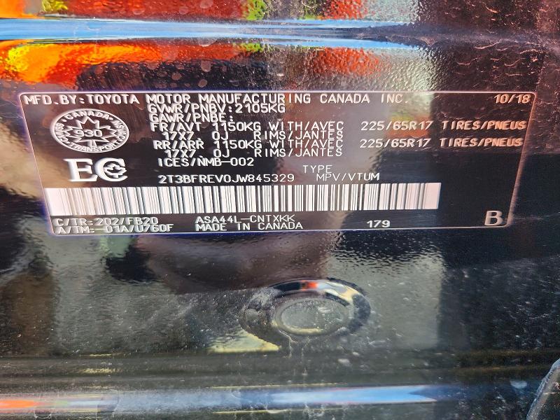 Продажа на аукционе авто 2018 Toyota Rav4, vin: 2T3BFREV0JW845329, номер лота: 52847046