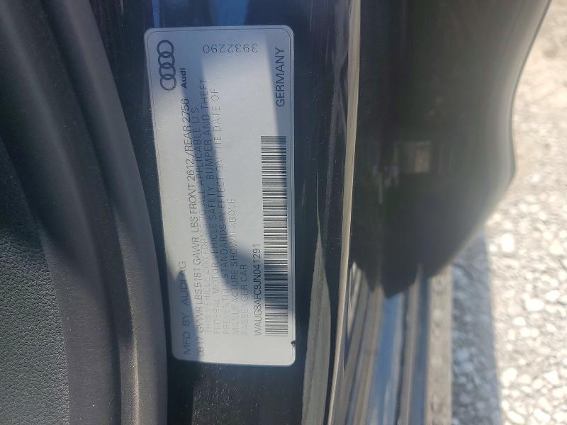 55443236 :رقم المزاد ، WAUG8AFC9JN041291 vin ، 2018 Audi A6 مزاد بيع