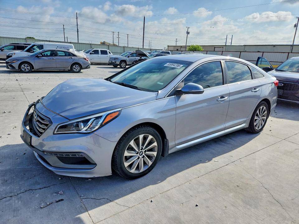 55994206 :رقم المزاد ، 5NPE34AF0FH151133 vin ، 2015 Hyundai Sonata مزاد بيع